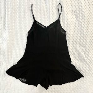 ASTR lacy black romper